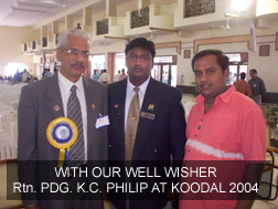 with Hon'ble IPDG.Rtn.K.C PHILIP drr's well wisher