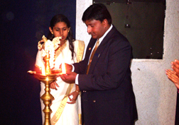DRR lighting the kuthu vilakku